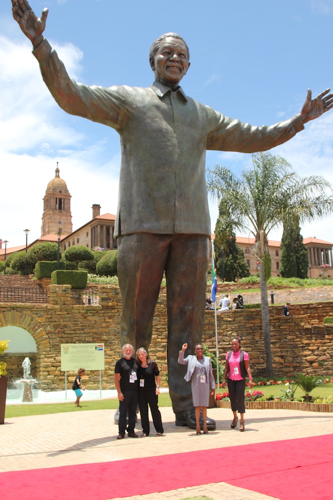 Nelson Mandela statue at Union Buildings, Pretoria, by Andre Prinsloo and Ruhan Janse van Vuuren.