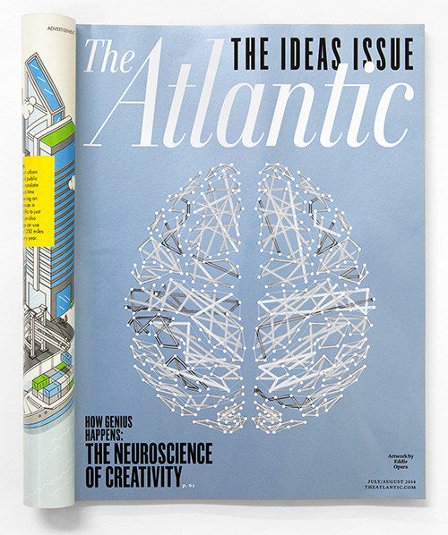 Eddie Opara’s cover image for the Atlantic's annual Ideas issue, which explores creativity.