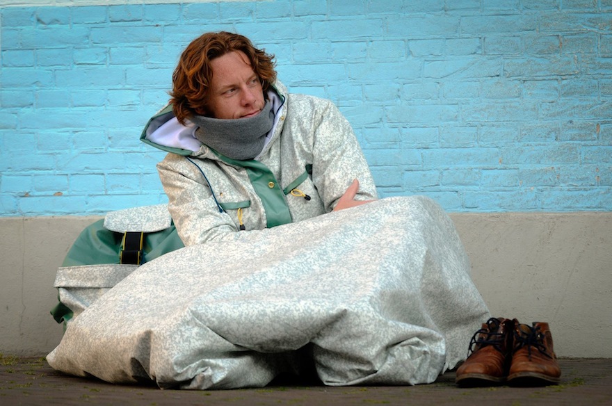 Discarded festival tents sleeping bags for the homeless Design