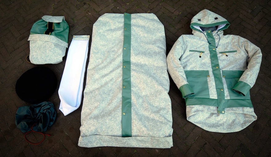 Discarded festival tents sleeping bags for the homeless Design