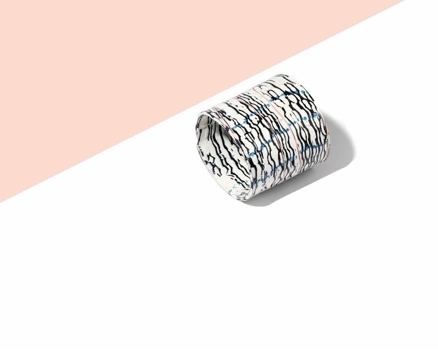 Ewaste jewellery that looks like marble Design Indaba