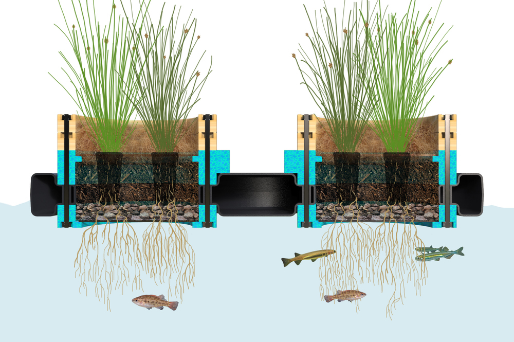 Floating biofiltration system cleans up river litter Design Indaba