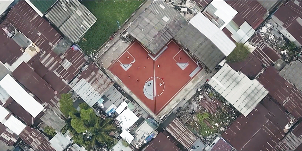 The Unusual Football Field