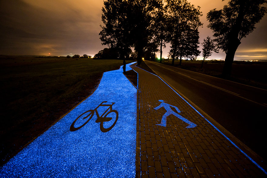 Poland's Illuminating Bike Path