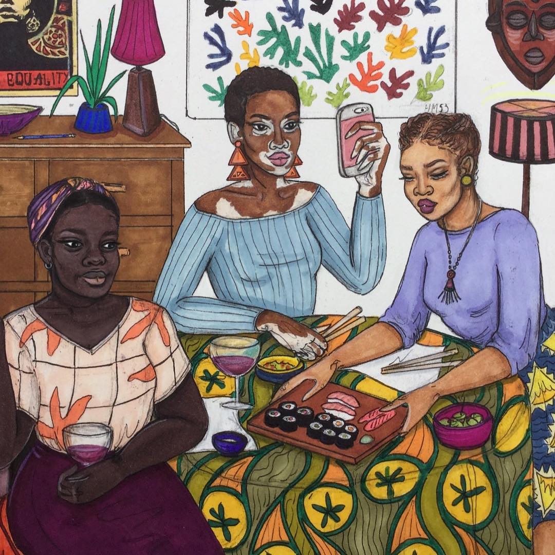 This Parisian Teen S Illustrations Move Black Women To The Forefront Design Indaba