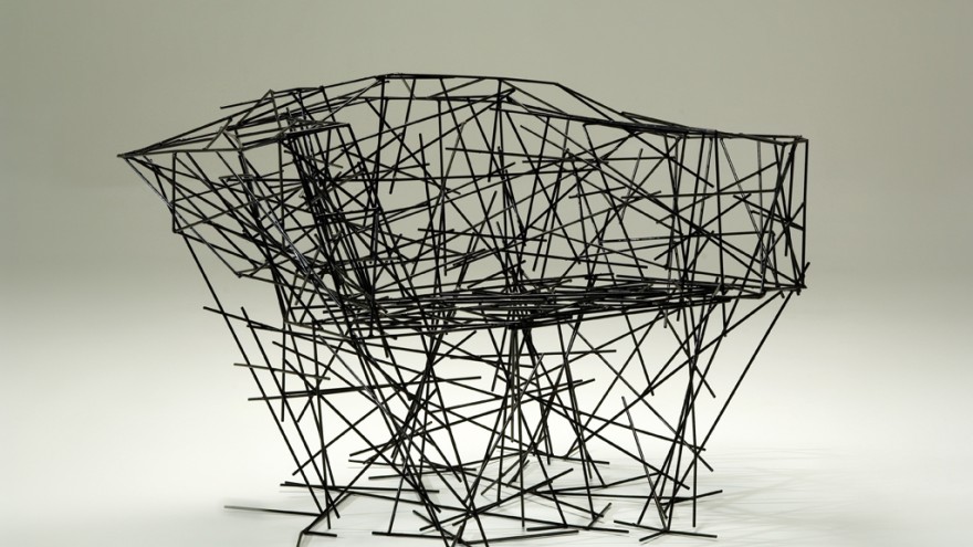 1.	Black iron chair for Luis Calazans by Humberto and Fernando Campana