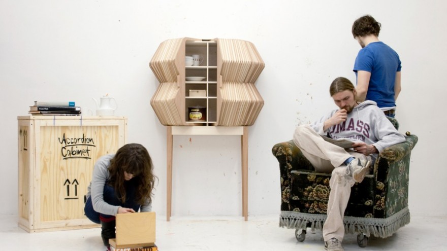 Accordian Cabinet. Photo: Sebastian Neeb. 