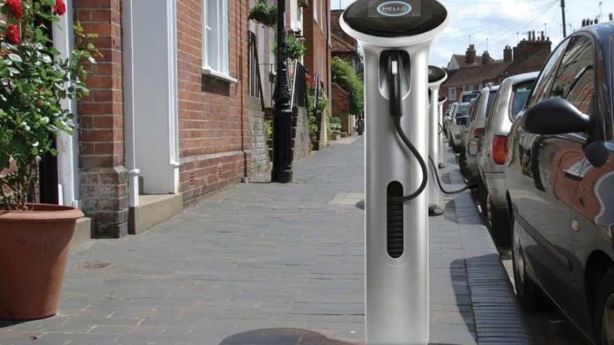 GE Wattstation electric vehicle charger. Courtesy of Yves Béhar / fuseproject.