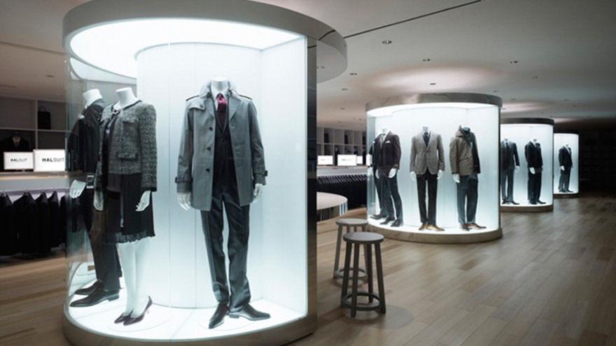 Halsuit concept shop by Nendo. Photo: Masaya Yoshimura. 