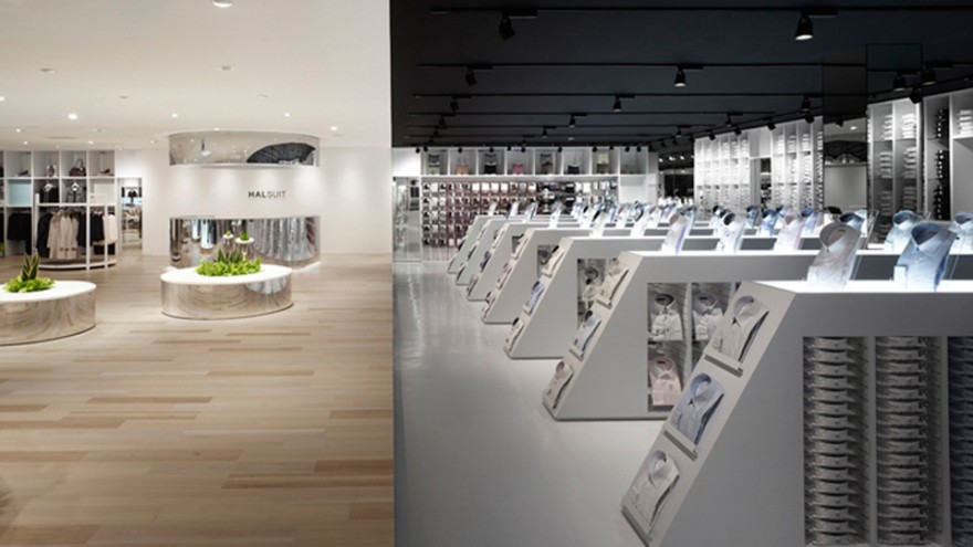 Halsuit concept shop by Nendo. Photo: Masaya Yoshimura. 