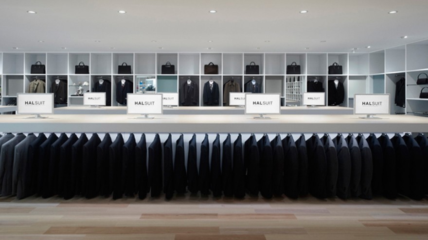 Halsuit concept shop by Nendo. Photo: Masaya Yoshimura. 