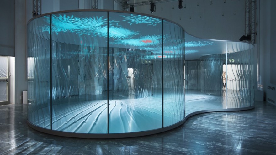 Ross Lovegrove's "Lasvit Liquidkristal" installation