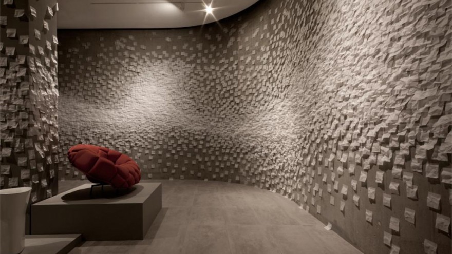 Nendo's design of the Established & Sons showroom, London. 