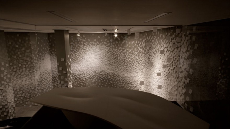 Nendo's design of the Established & Sons showroom, London. 