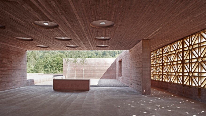 Islamic Cemetary at Altach by Bernado Bader Architects, Altach, Austria.