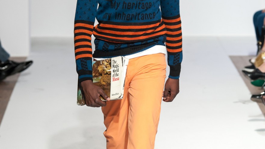 My Heritage, My Inheritance knitwear collection by Laduma Ngxokolo.