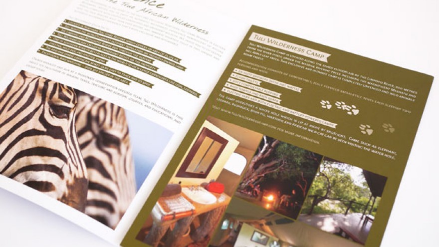 Tuli Wilderness Camp brochure by K&i. 