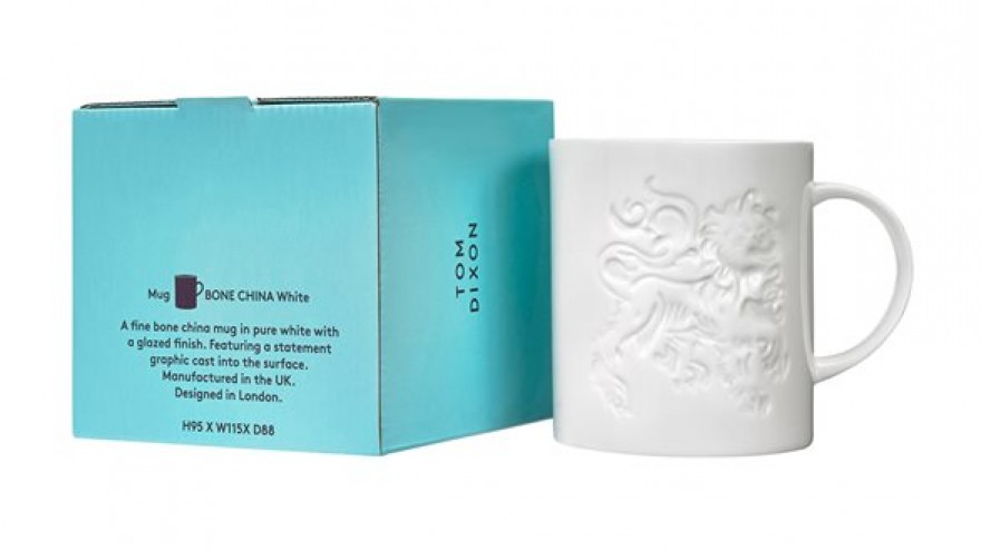 Mug Lion White by Tom Dixon. 