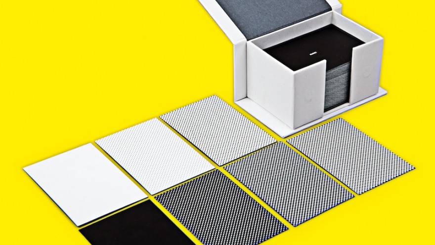 Halftone Satisfaction card set by Sagmeister and moo.com. 