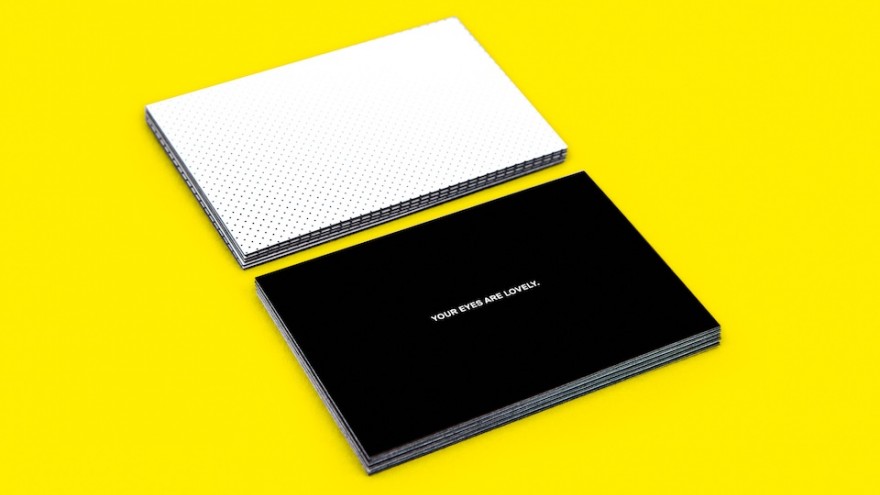 Halftone Satisfaction card set by Sagmeister and moo.com. 