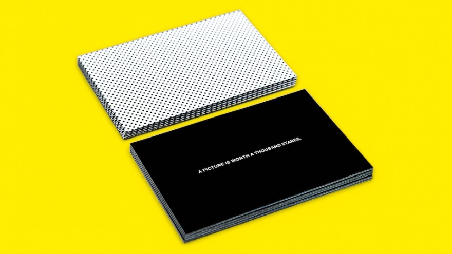 Halftone Satisfaction card set by Sagmeister and moo.com. 