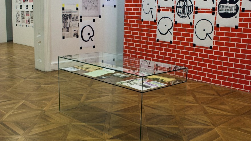 Exhibition (installation view, detail), curated and designed by Experimental Jetset for the Moravian Gallery, a museum in Brno (Czech Republic). Image: Moravian Gallery. 