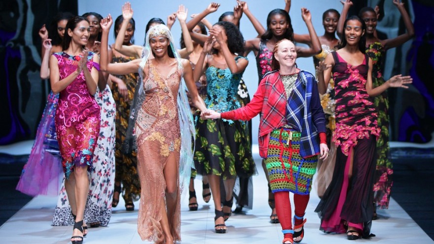 Marianne Fassler Spring Summer collection 2015 shown at the Mercedes-Benz Fashion Week Cape Town. Image: Simon Deiner / SDR Photo.