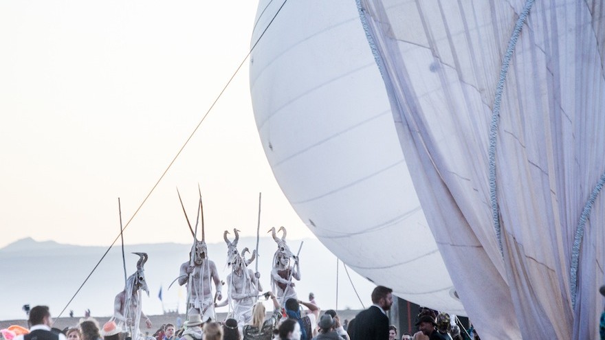 Horned performers come out at dusk to roam the Binnekring.