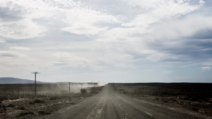 The journey to Afrikaburn involves 180km of dirt road.