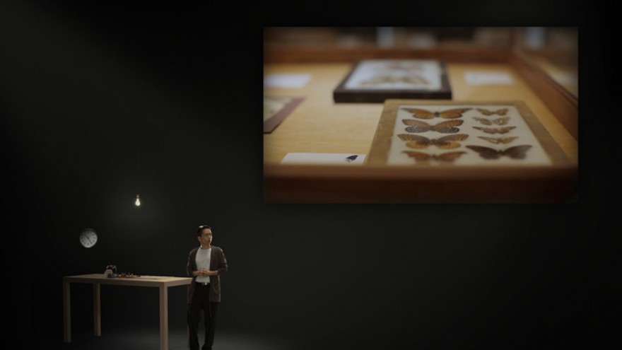 john maeda's interactive lecture 'atoms + bits = the neue craft' has been the second exhibition of the web-based  adobe museum of digital media, 