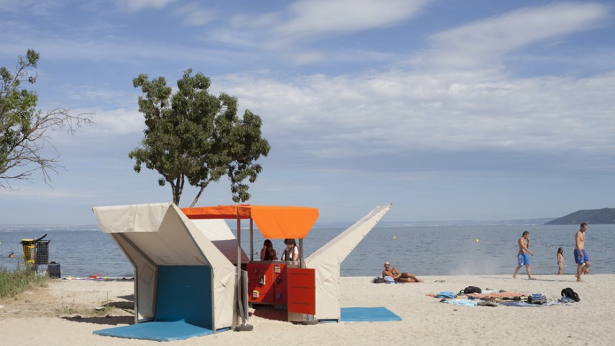 Beach Library by Matali Crasset. Photo: Philippe Piron.