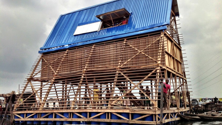 Makoko Floating School by NLÉ. Photo courtesy of NLÉ. 