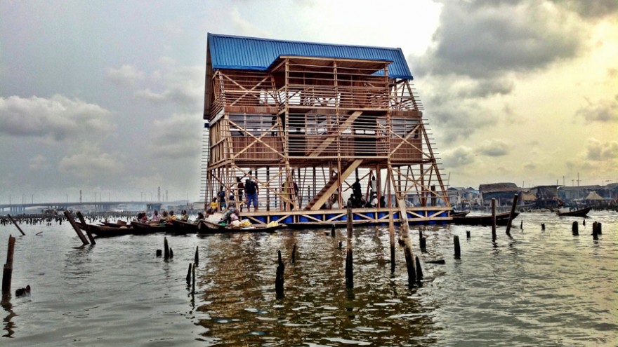 Makoko Floating School by NLÉ. Photo courtesy of NLÉ. 