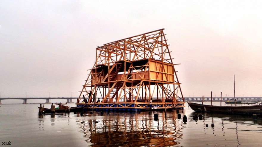 Makoko Floating School by NLÉ. Photo courtesy of NLÉ. 