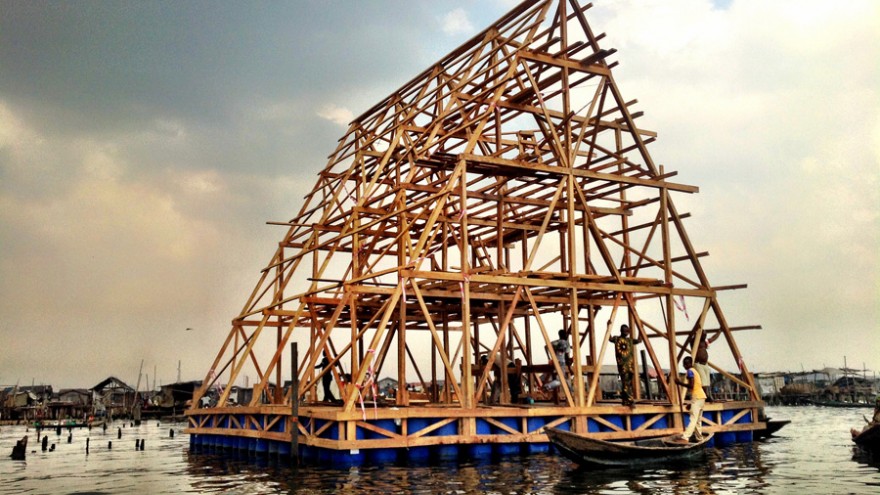 Makoko Floating School by NLÉ. Photo courtesy of NLÉ. 