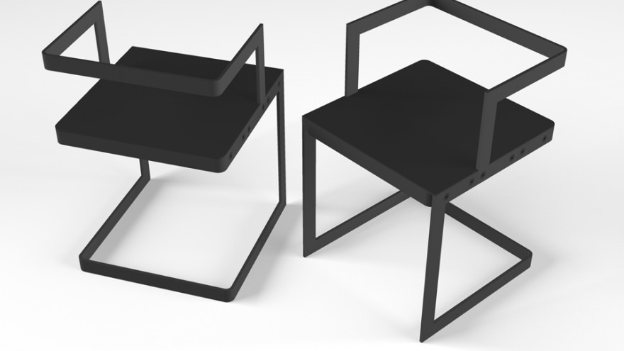 Chair Render, Magnetic Fields installation by Tord Boontje. 