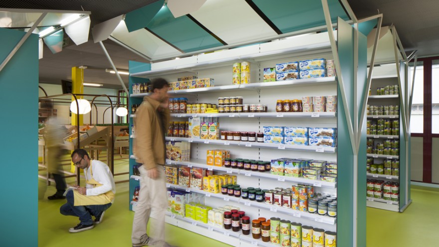 Mini M grocery store by Matali Crasset. 