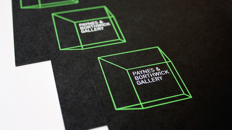 The Virtual Gallery identity by Hat-trick. 