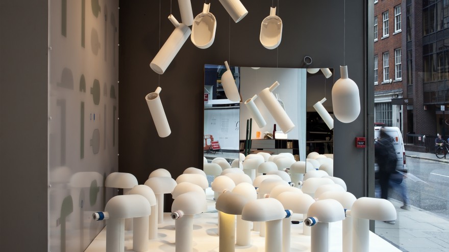 Container Lamp by Benjamin Hubert. 