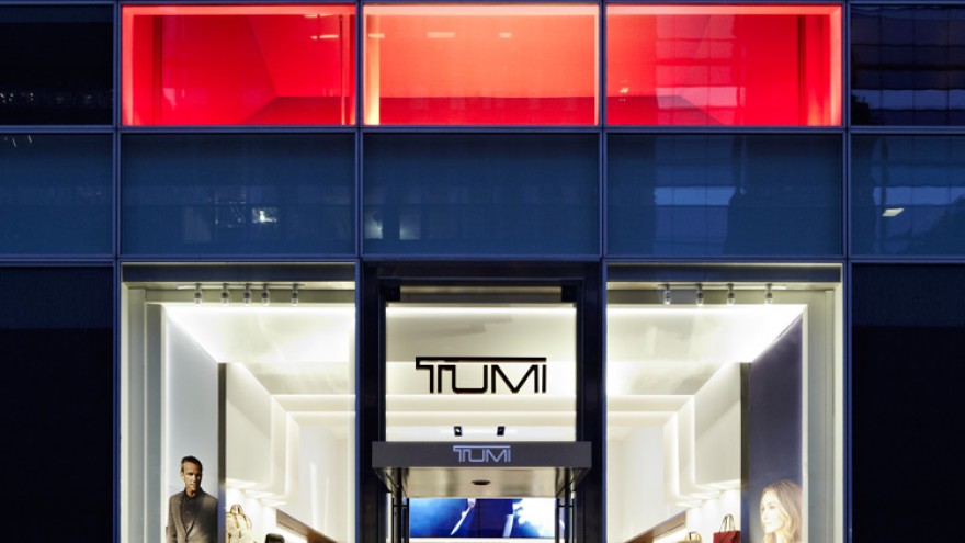 TUMI flagship store interior by Studio Dror. 