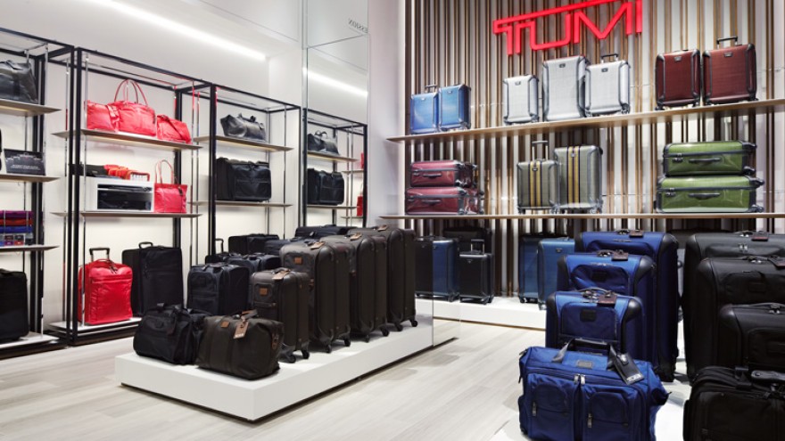 TUMI flagship store interior by Studio Dror. 