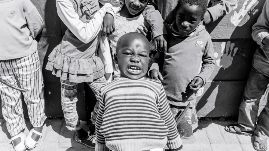 A resident of the Gege crèche in Langa. Image: Sandy Greenway.