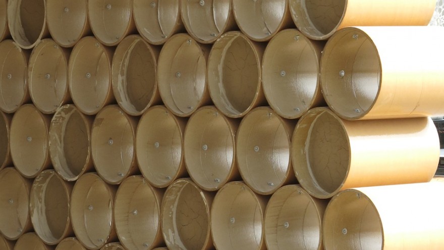 Design Souq cardboard pavilion by Shigeru Ban for the Abu Dhabi Art Festival. 