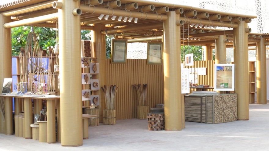 Design Souq cardboard pavilion by Shigeru Ban for the Abu Dhabi Art Festival. 