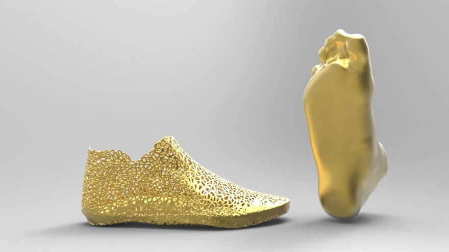 The shoe design is based on a 3D scan of the foot. Image: Earl Stewart. 