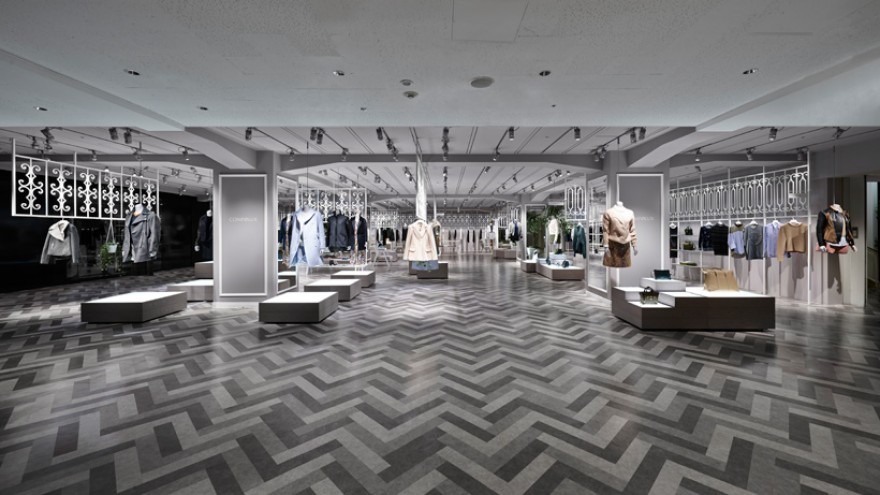 COMPOLUX department store interior by Nendo