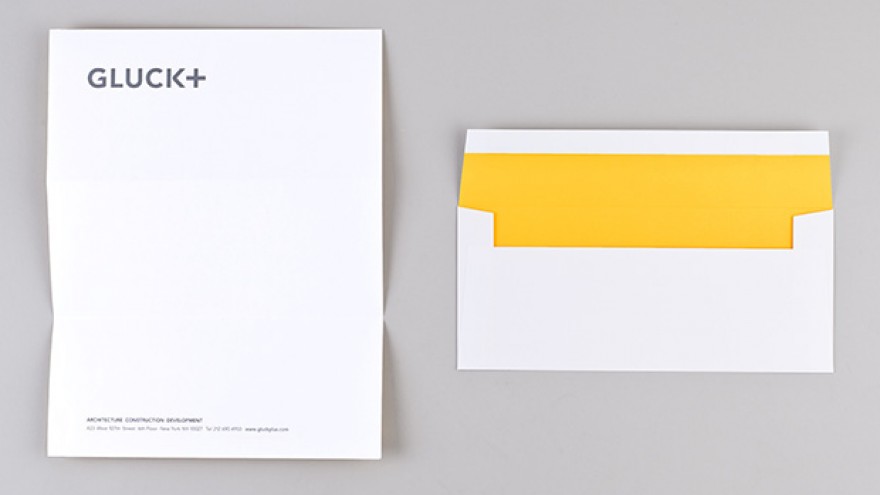 GLUCK+ visual identity and name by Eddie Opara. 
