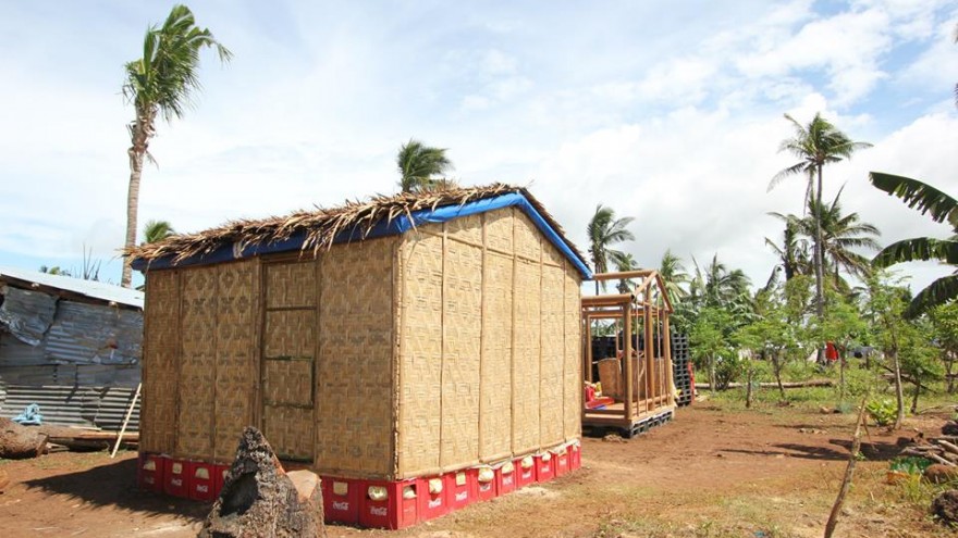 Paper log house by Shigeru Ban. 