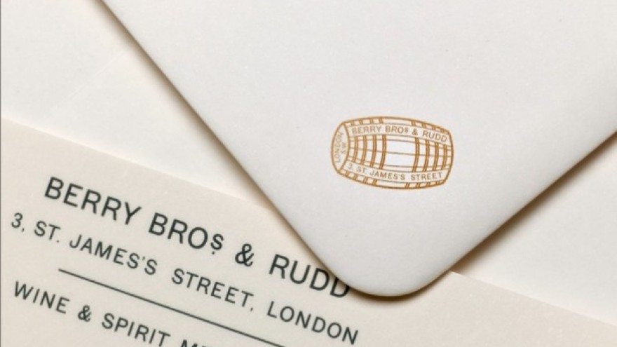 Berry Bros. & Rudd identity design by Harry Pearce. 