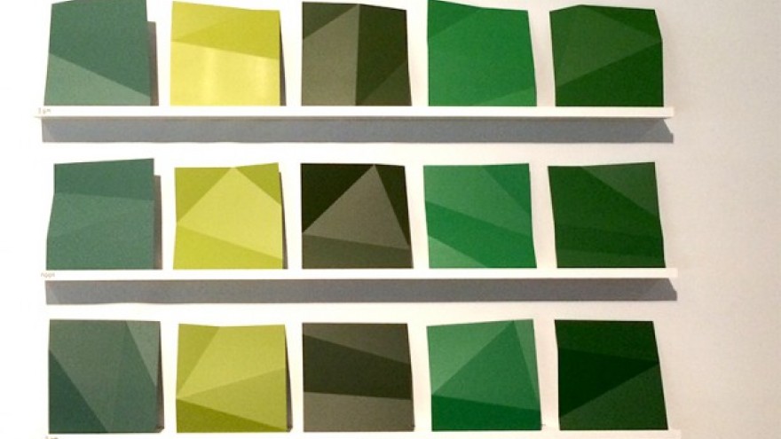 Hella Jongerius's colour investigation for MAK's "Exemplary" exhibition. 